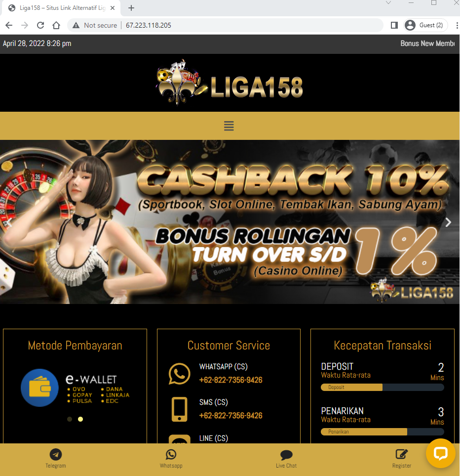 bandar live casino online