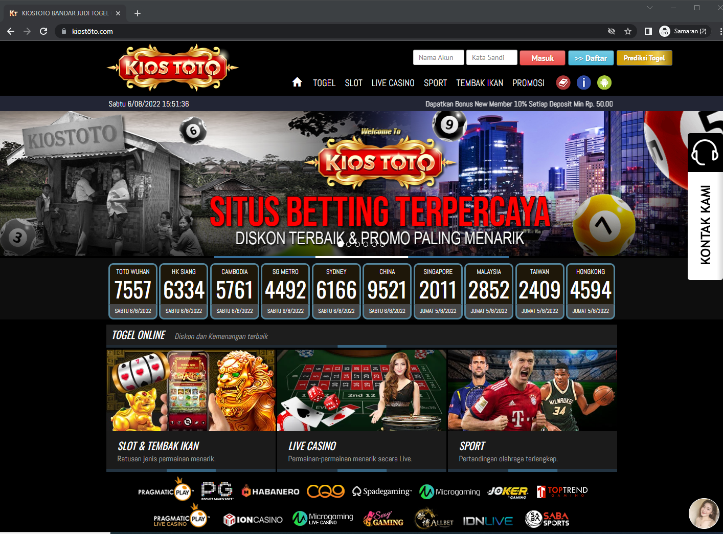 Tempat Pasang Togel Online 4D Pasaran Judi Toto Terkomplet