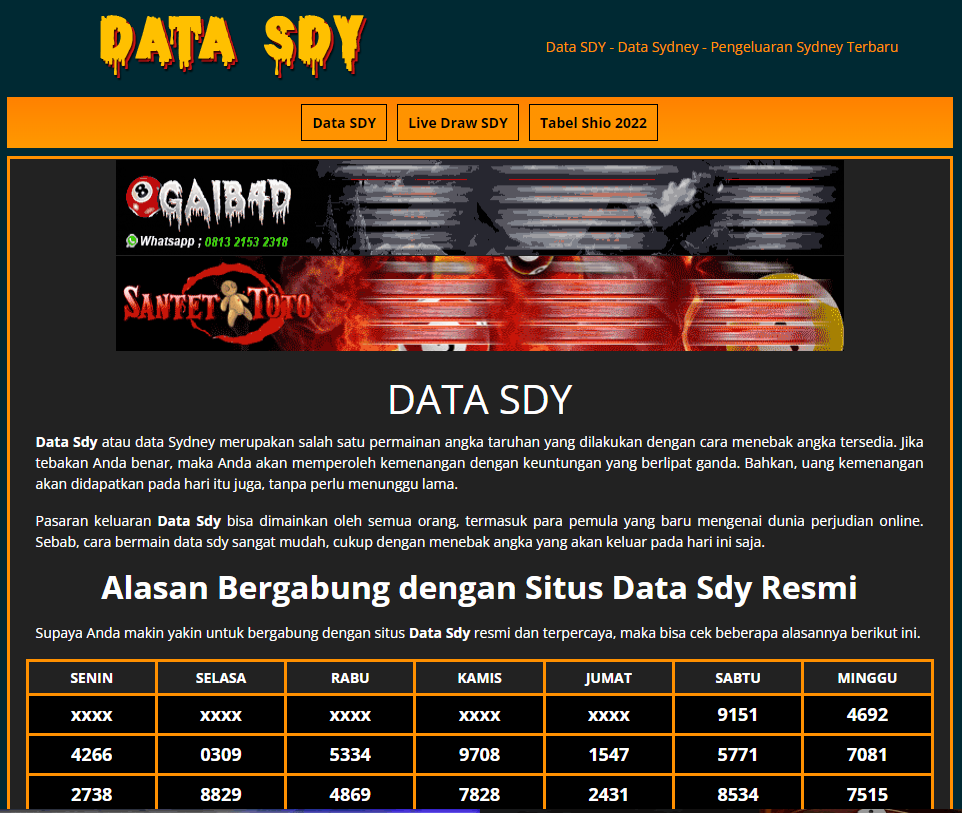 data sdy